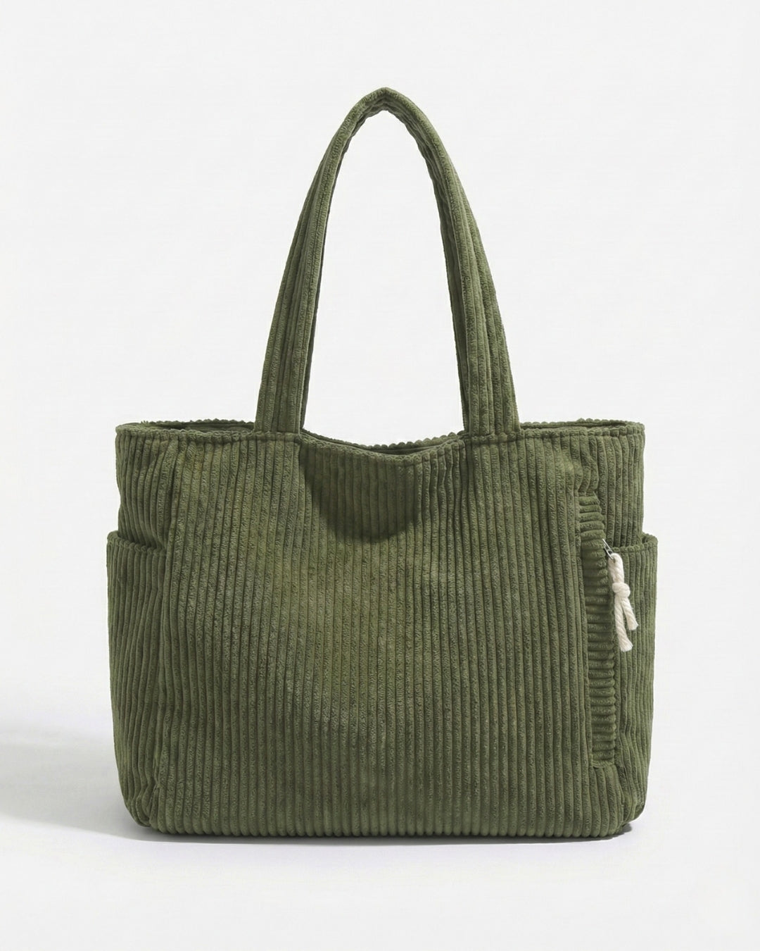 Soft Ribbed Tote Bag