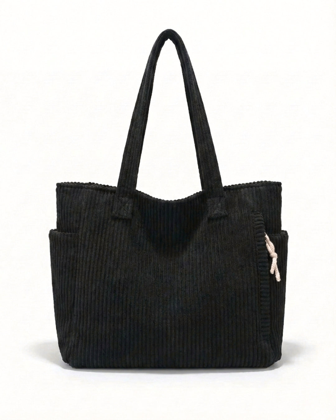 Soft Ribbed Tote Bag