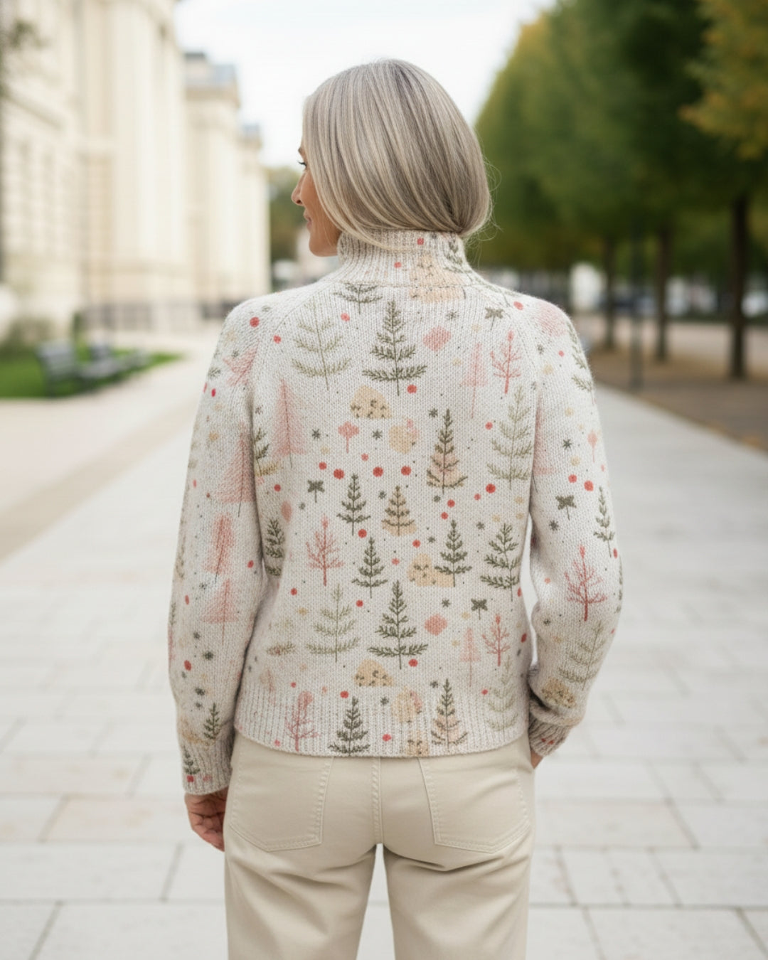 Christmas Knit Turtleneck Sweater