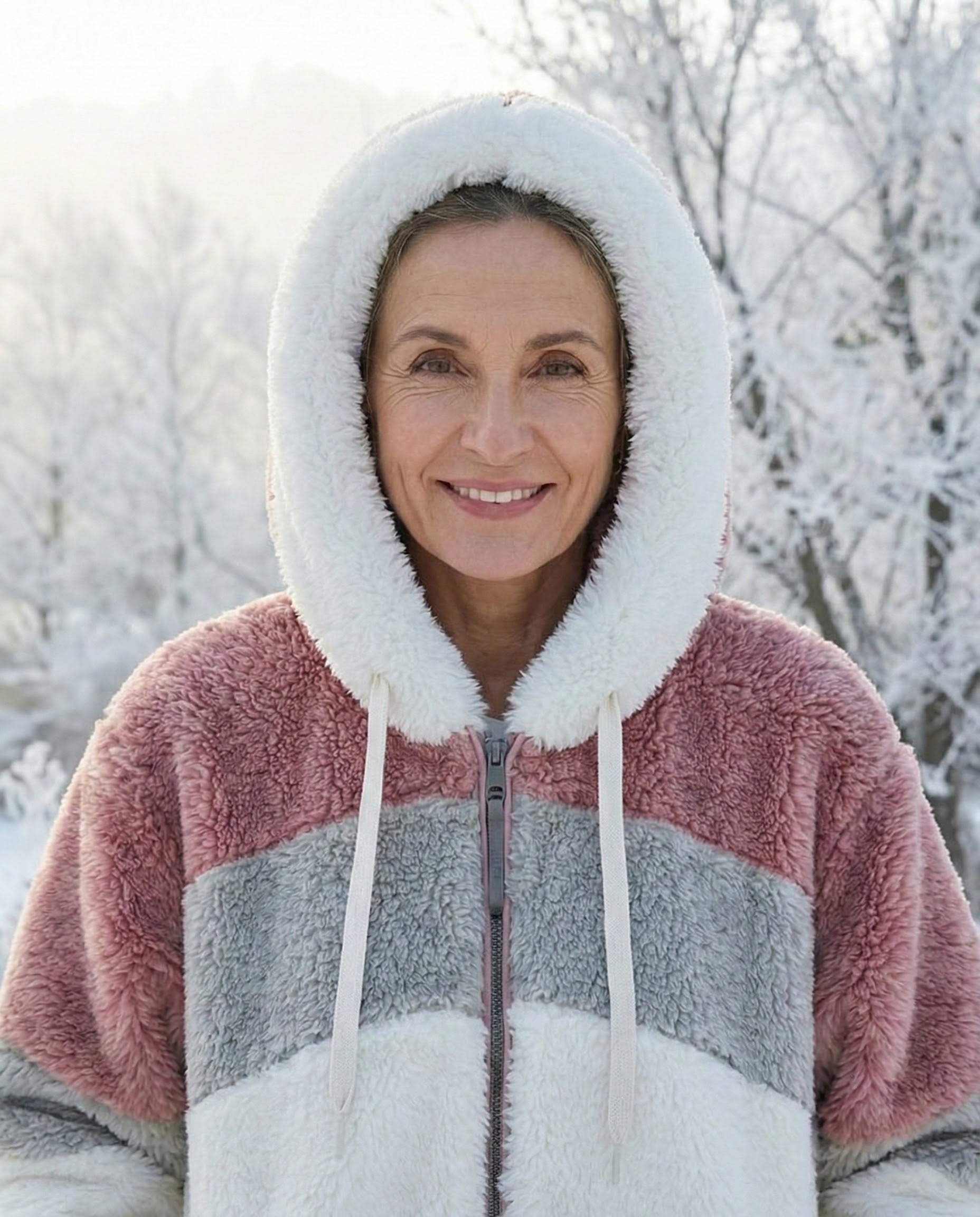 Colorblock Plush Jacket