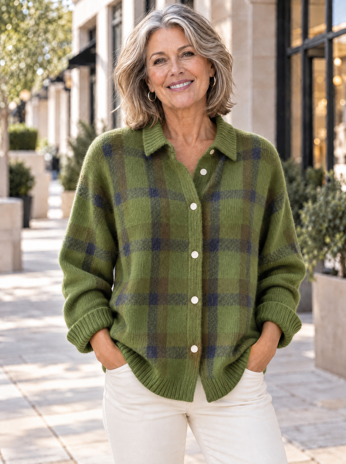 Heritage Knit Cardigan | Olive Grove