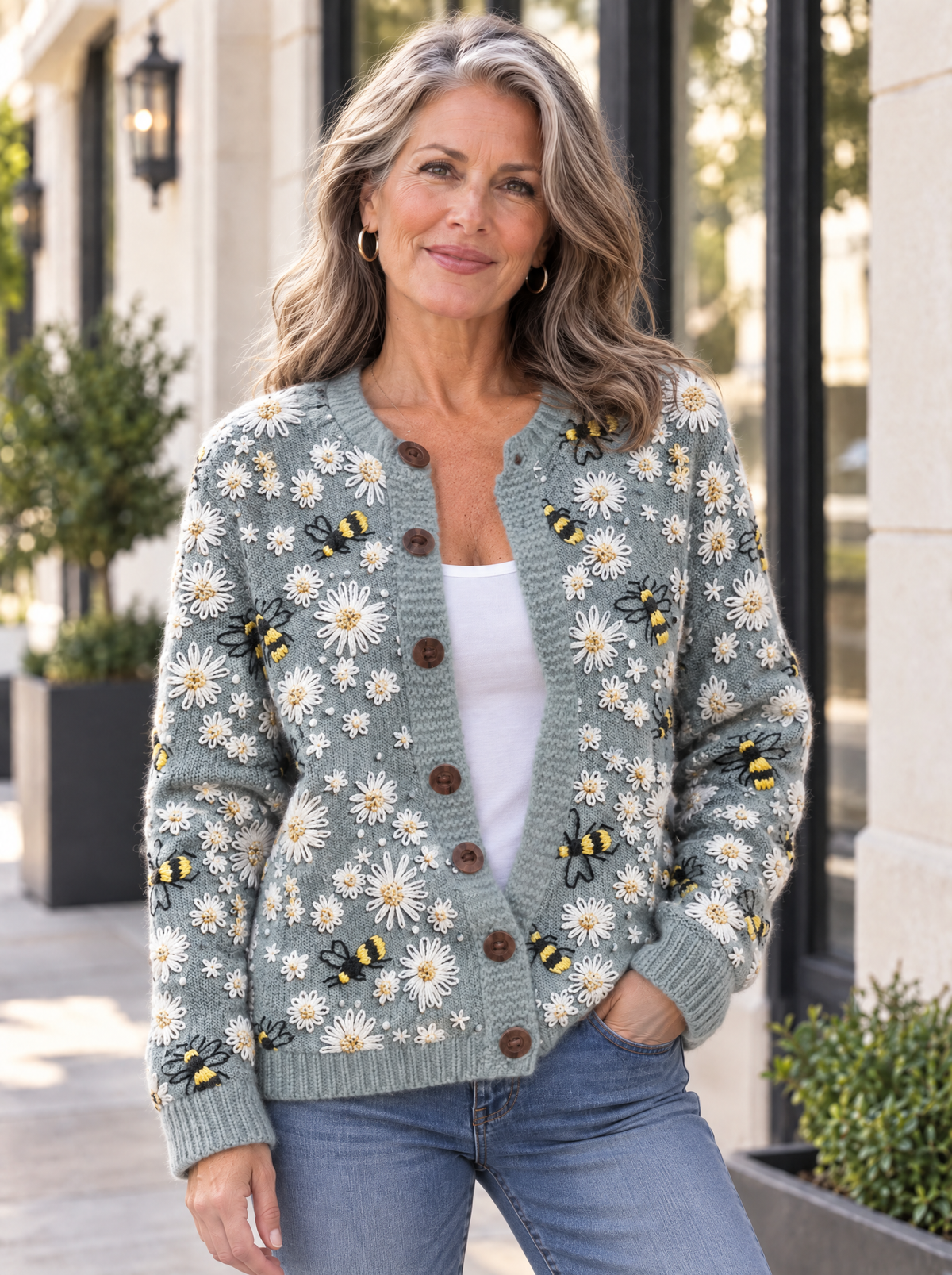 Botanical Knit Cardigan | Daisy Meadow