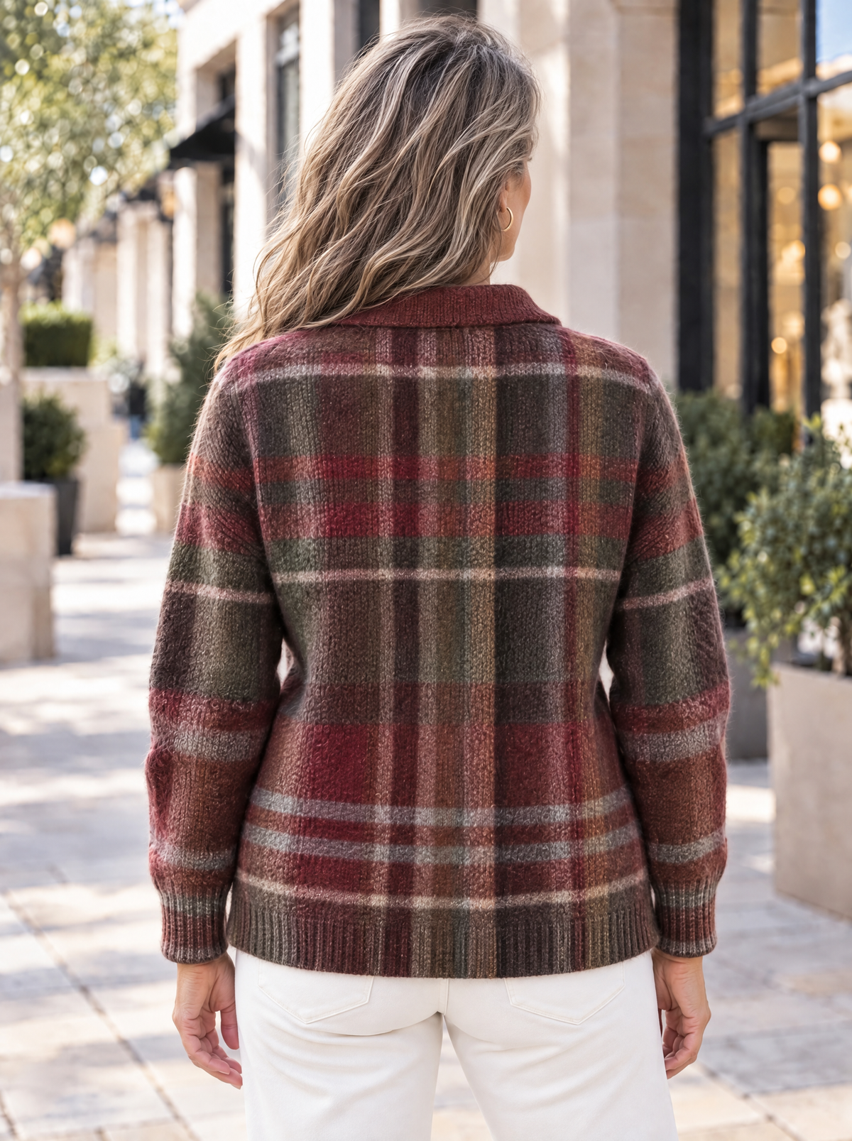 Heritage Knit Cardigan | Burgundy Grove
