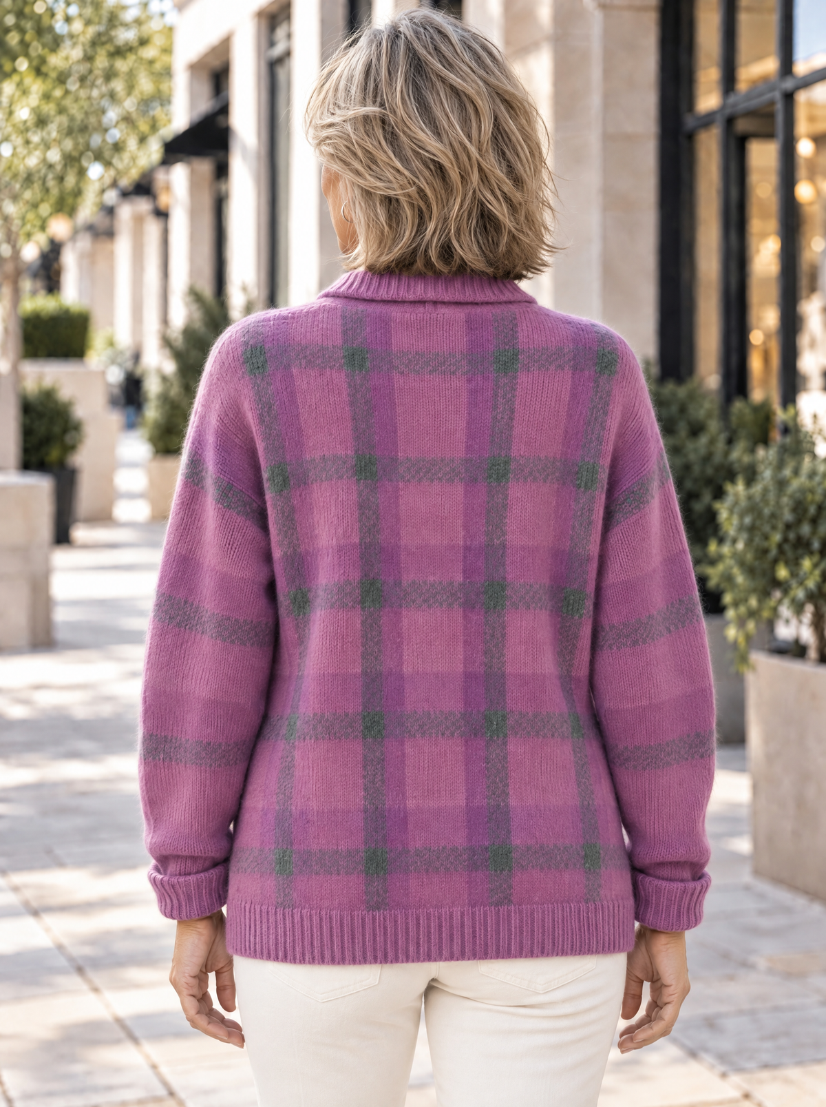 Heritage Knit Cardigan | Heather Plum