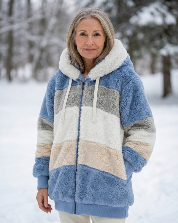 Colorblock Plush Jacket