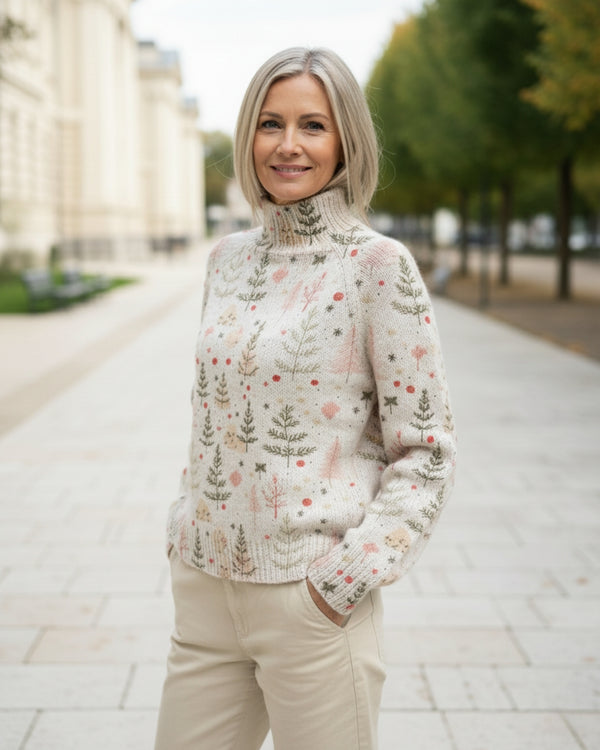 Christmas Knit Turtleneck Sweater