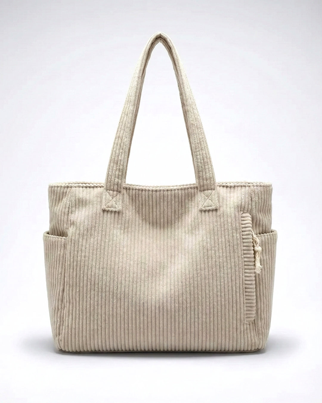 Soft Ribbed Tote Bag
