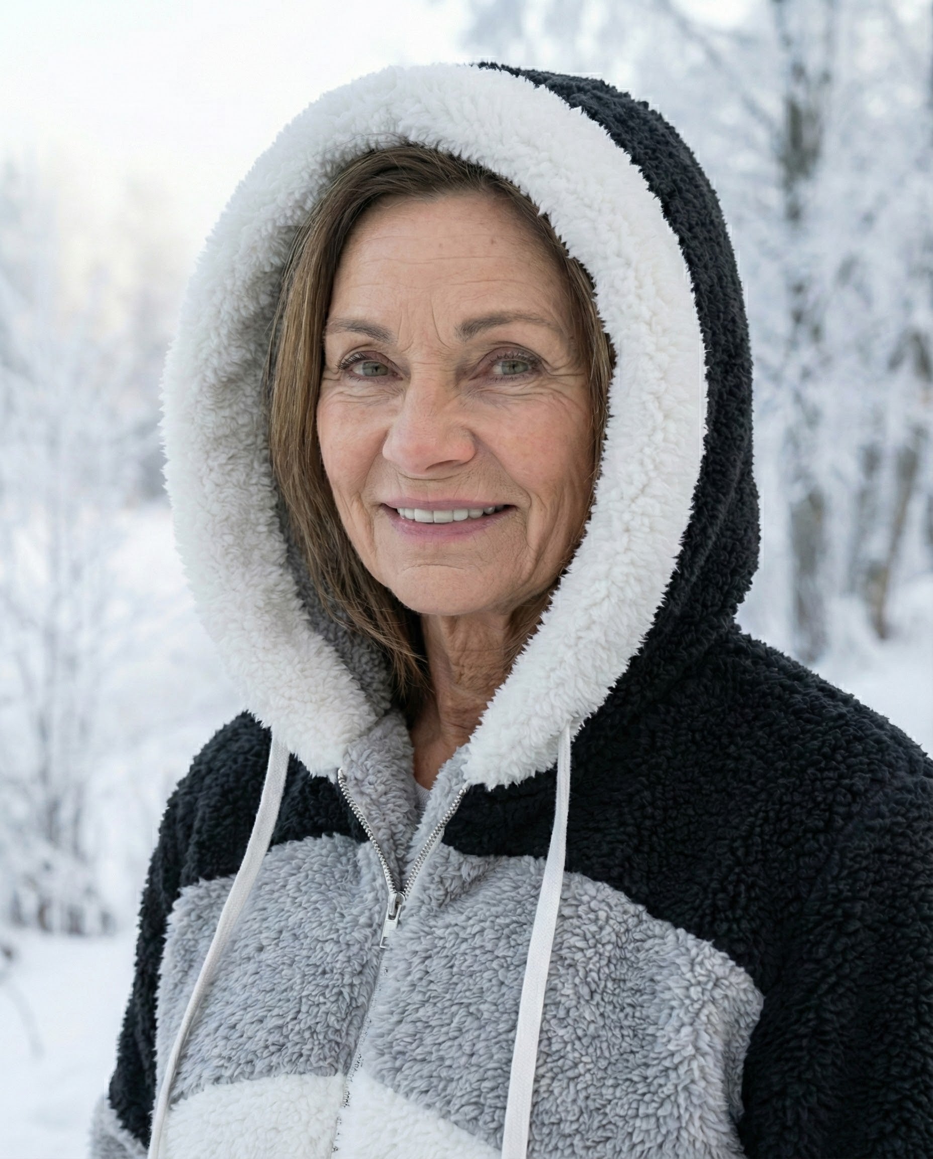 Colorblock Plush Jacket