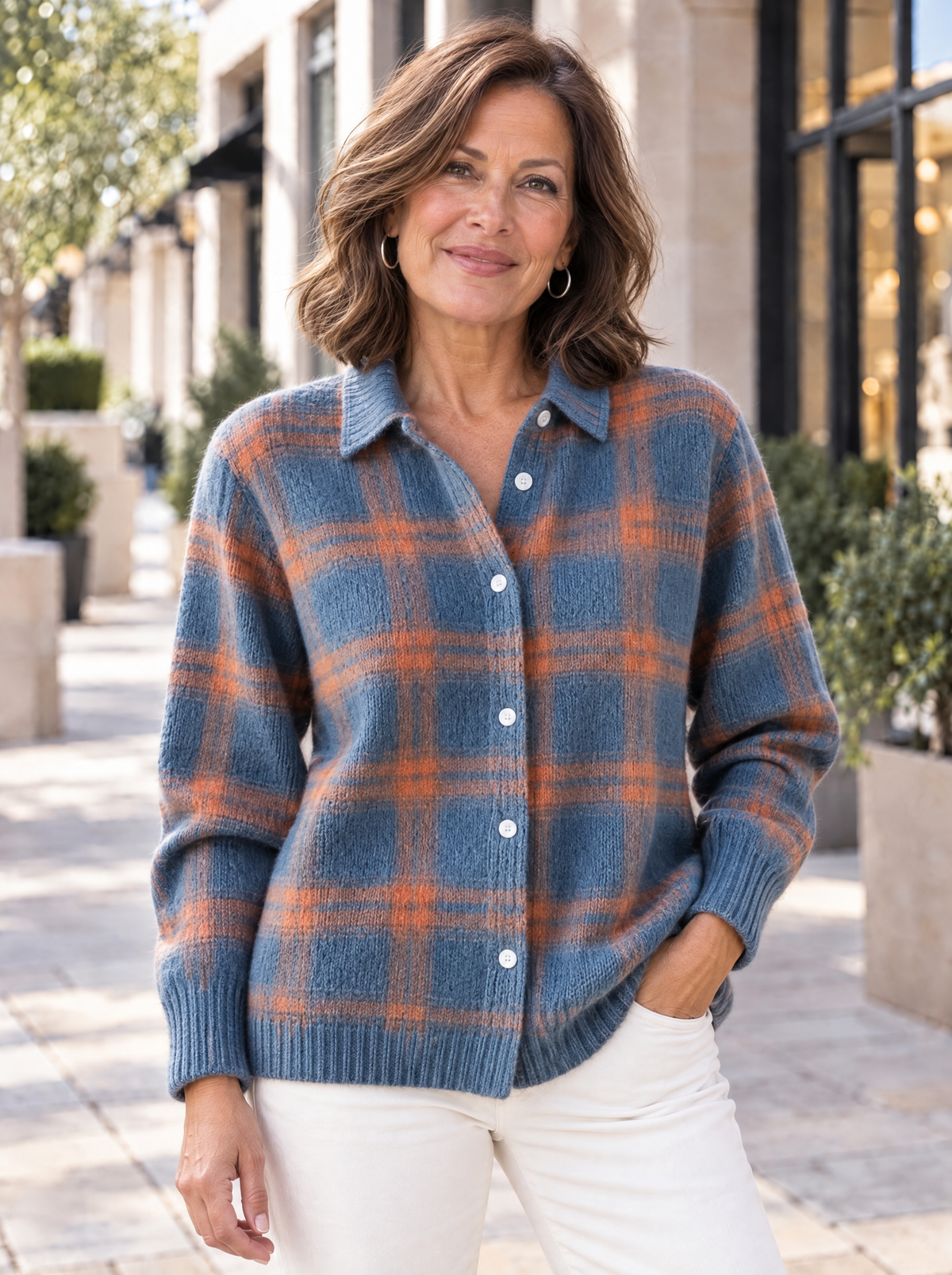 Heritage Knit Cardigan | Blue Ember