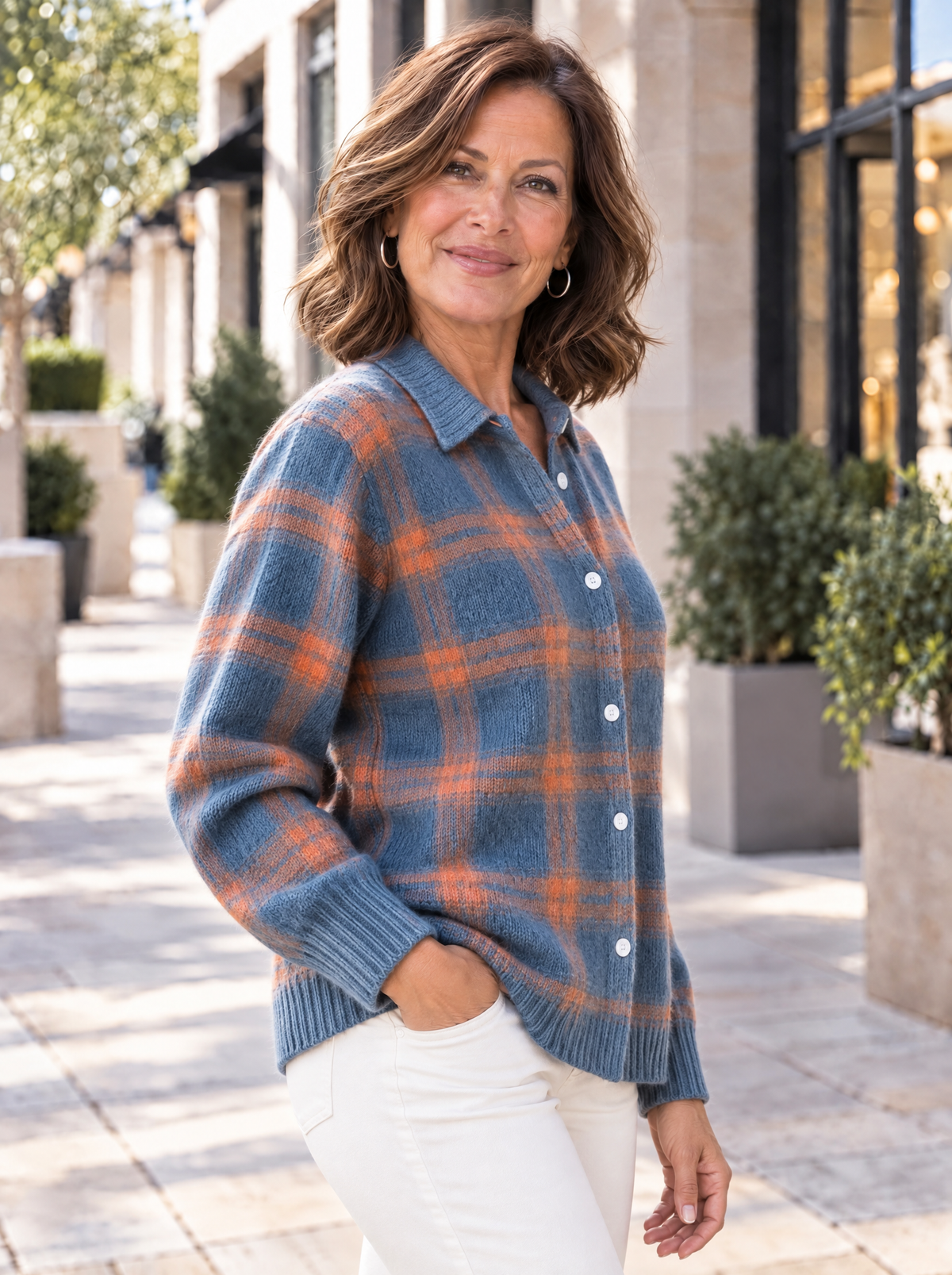 Heritage Knit Cardigan | Blue Ember