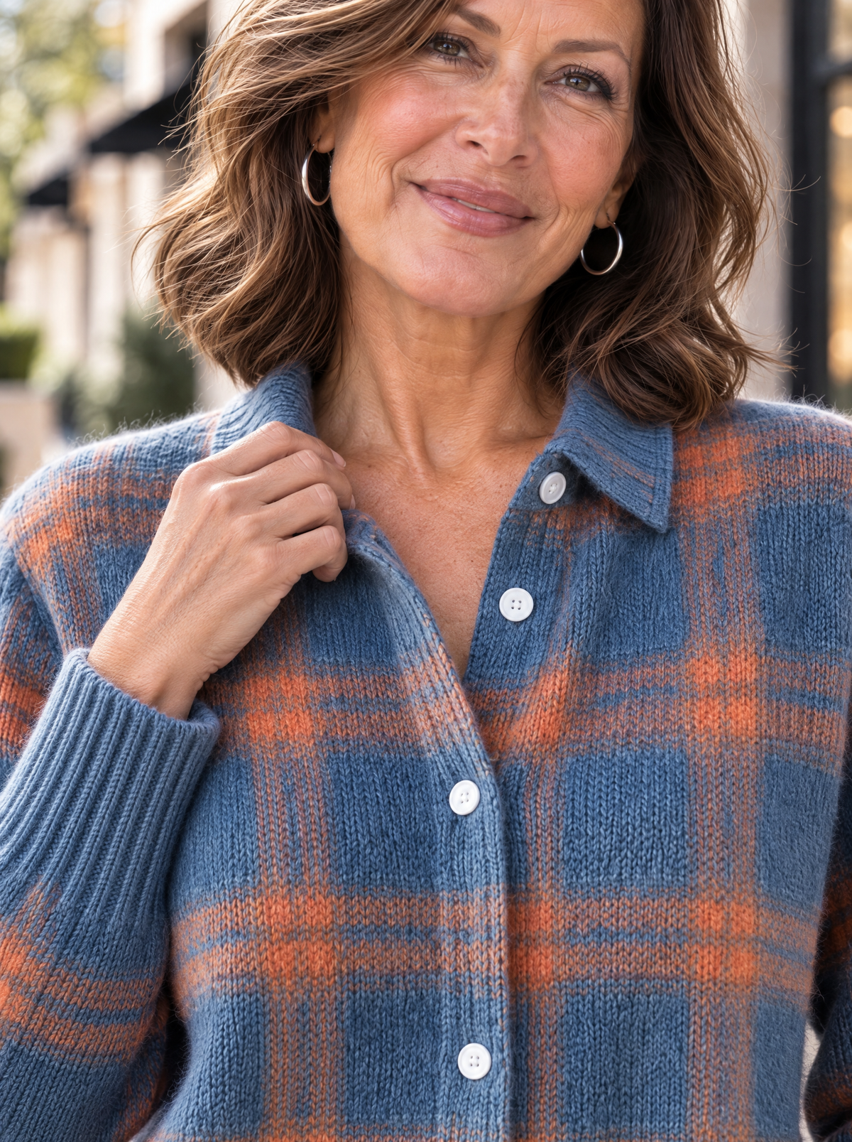 Heritage Knit Cardigan | Blue Ember