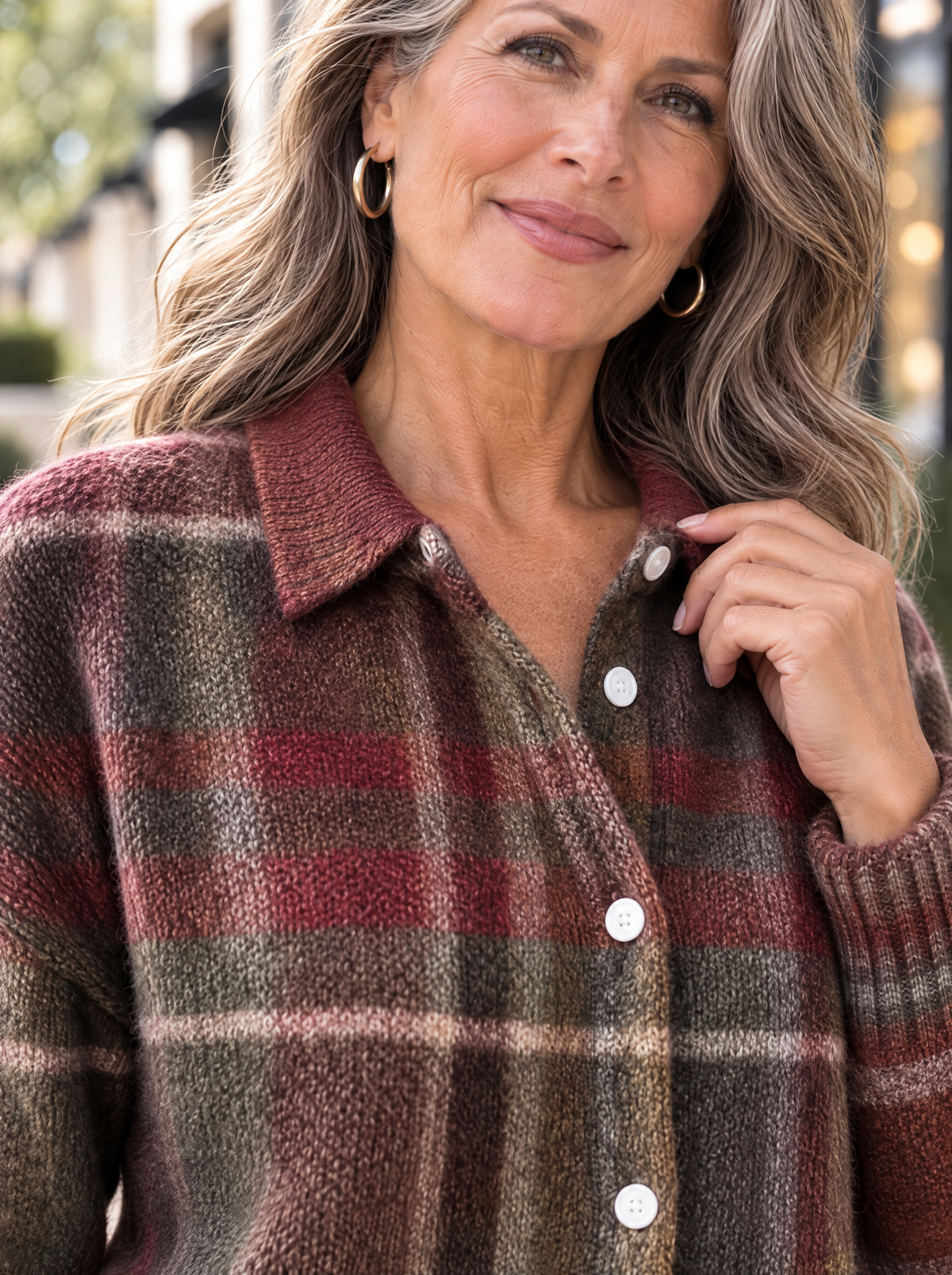Heritage Knit Cardigan | Burgundy Grove