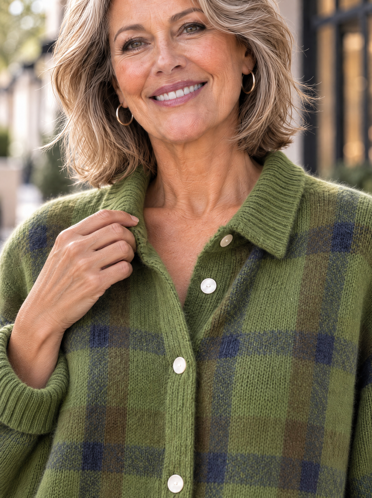 Heritage Knit Cardigan | Olive Grove