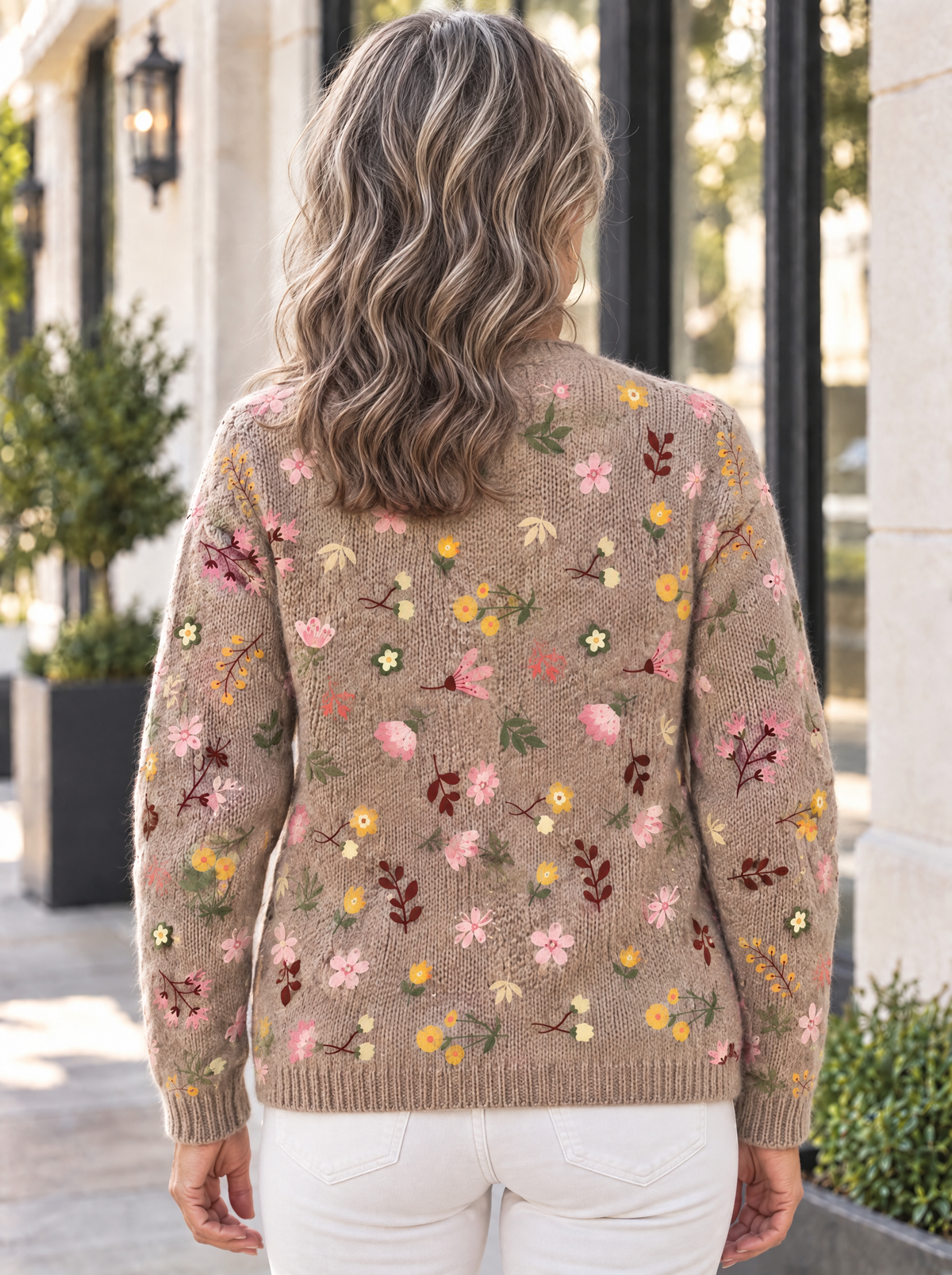 Botanical Knit Cardigan | Autumn Meadow