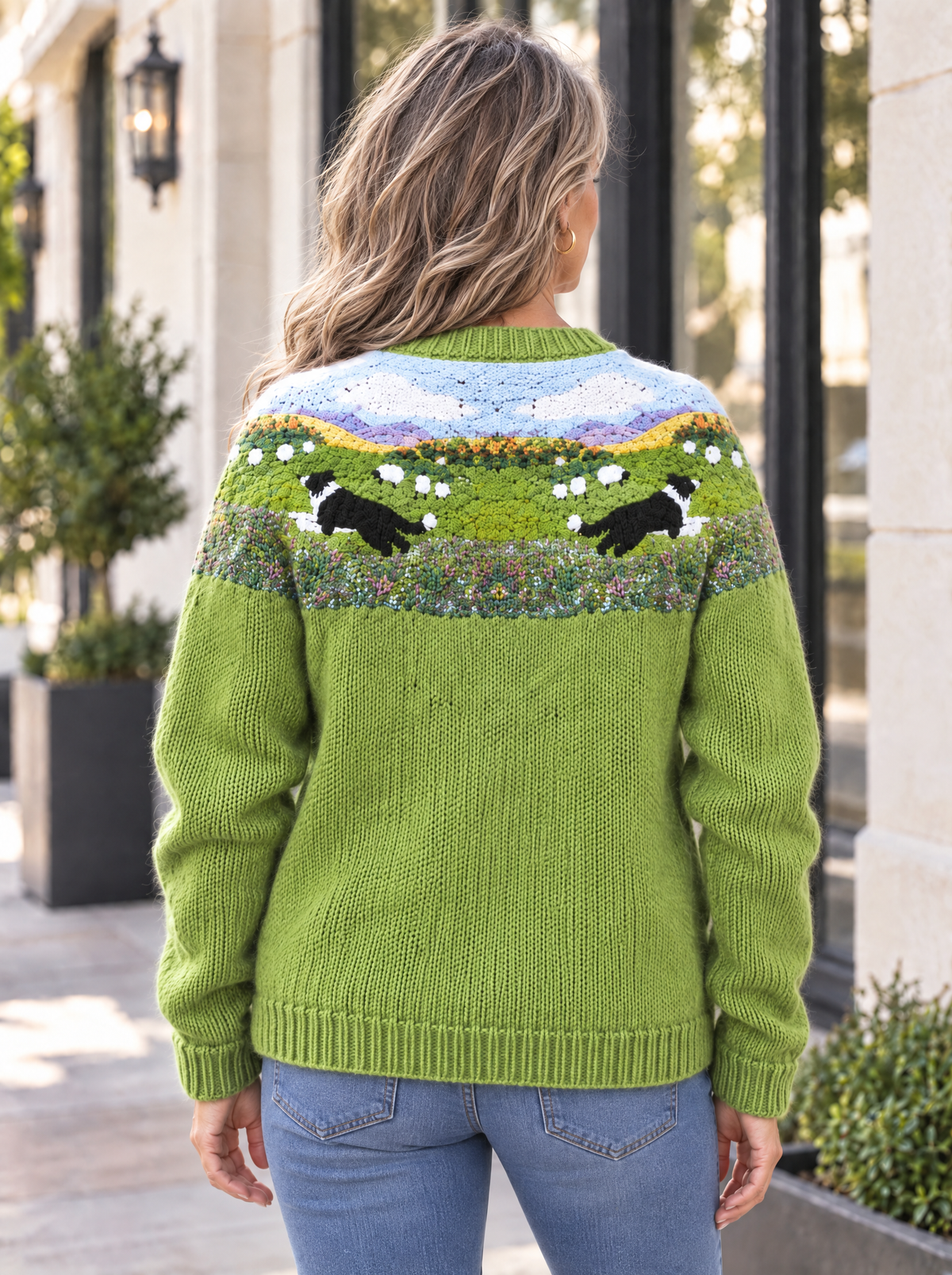Botanical Knit Cardigan | Countryside Green